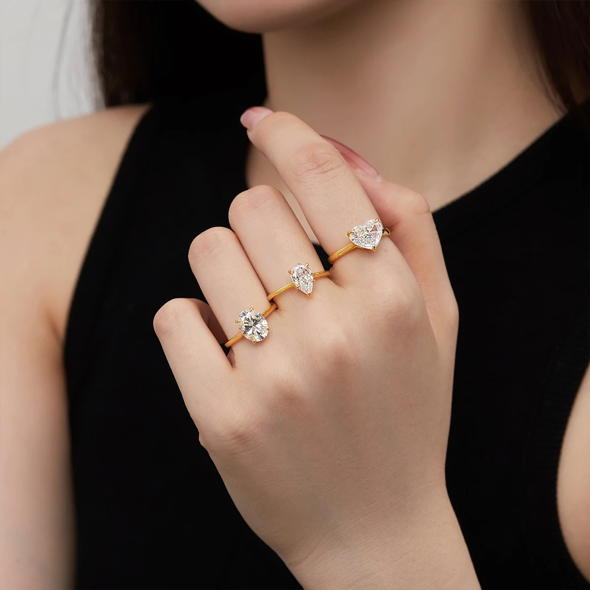 Soul Sterling Silver Ring plated in 18K Gold