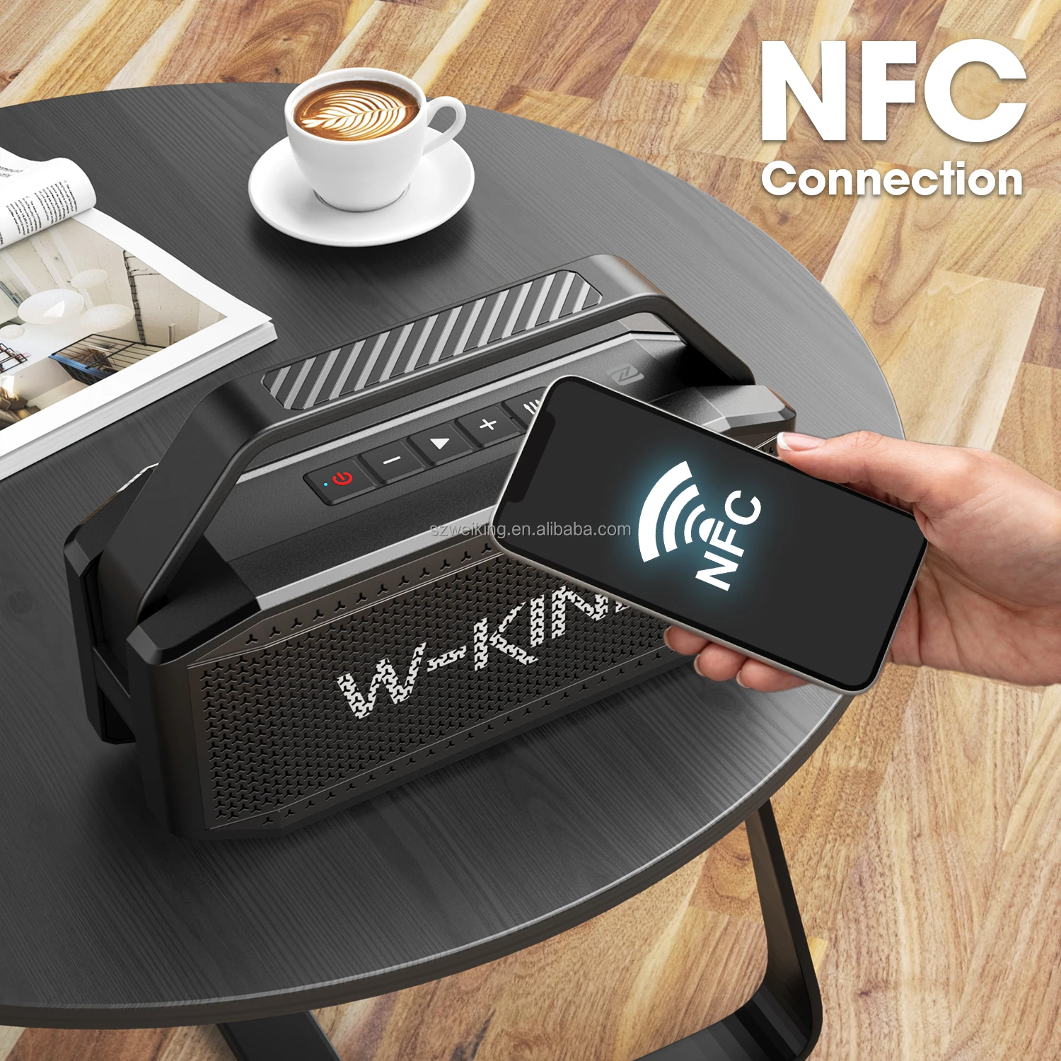 高品質 D9-1 W-KING パワフル Bluetooth スピーカー サブウーファー 重