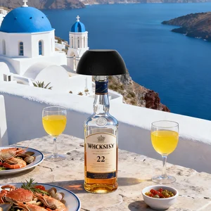 Solar Bottle Table Lamp Modern Garden Light Lamp Solar Energy Lamp Waterproof Outdoor Bottle Table Light for Restaurant