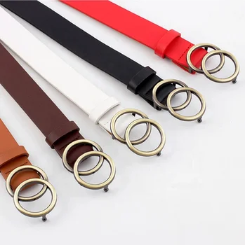 Wholesale Double Ring Soft Faux Dress Waist Fashion PU  display picture 3
