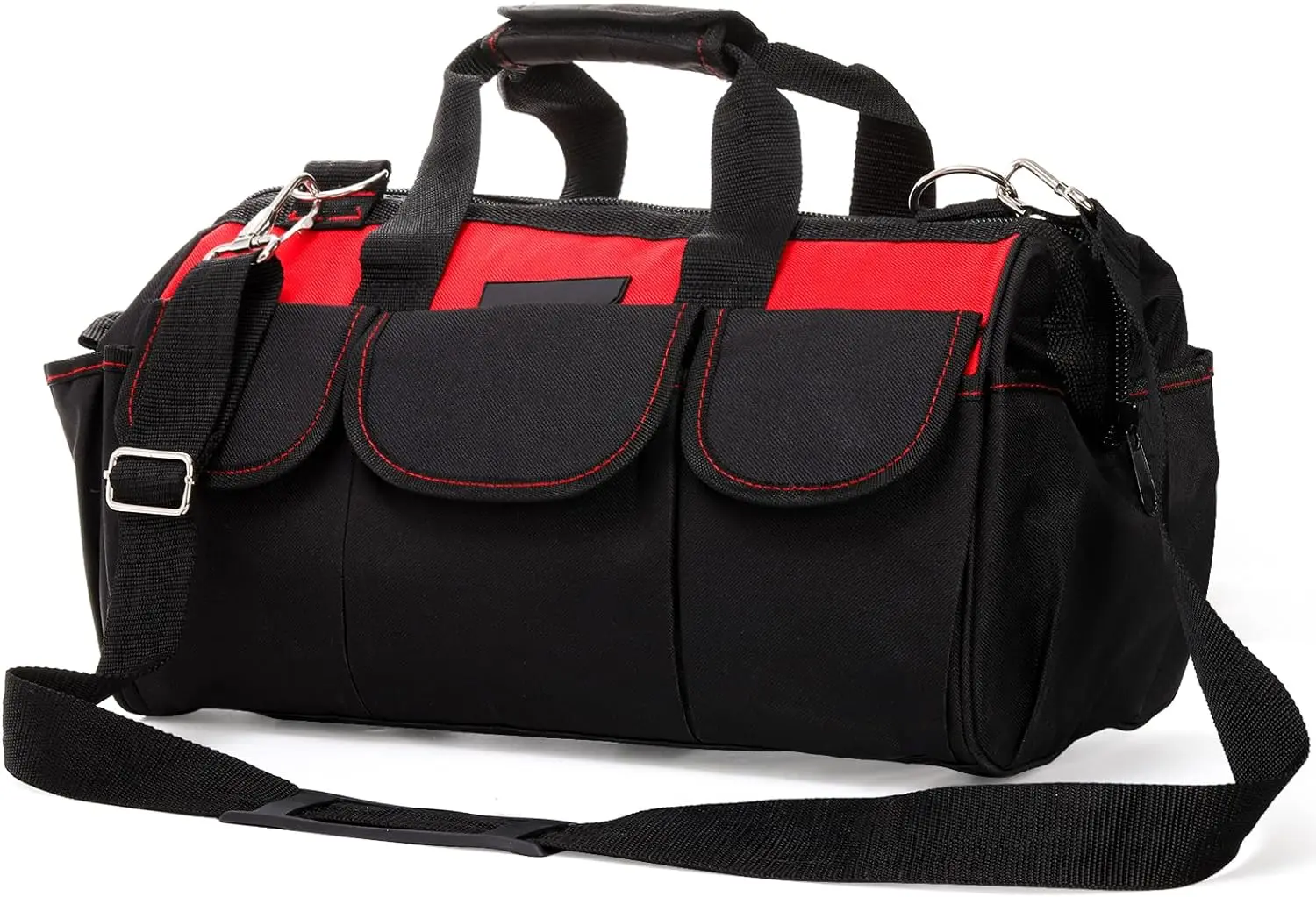 Tool Bag,16-Inch Heavy Duty Tool Bags For Men,27 Pockets Tool Box Organizer Storage,Wide Mouth Toolbag Tools Tote Carrying Case For