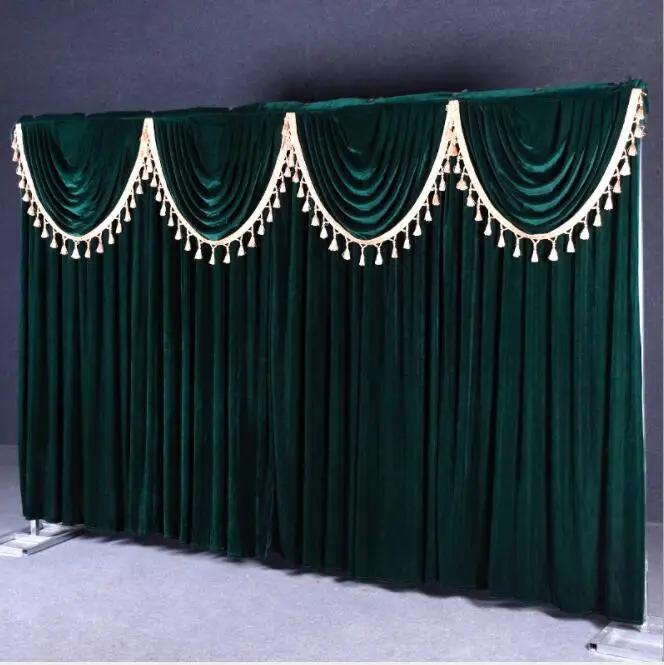 Simple Style Velvet Material Wedding Backdrop New Material 3m*4m Wedding Stage  Background - Buy Wedding Decorations,Party Backdrop,Stage Background  Product on 
