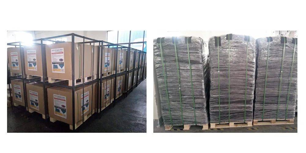 Heavy Duty Oil Proof Industrial Warehouse Natural Rubber Floor Mat With Large Holes 7/8