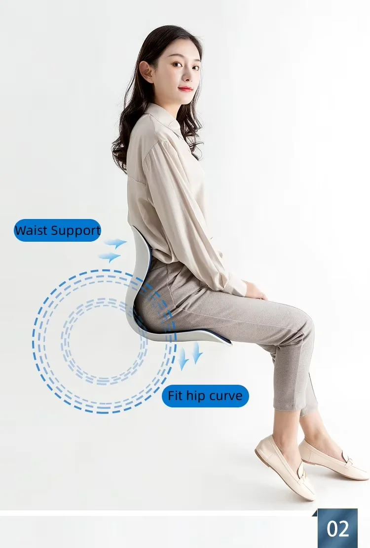 Comfortable Decompression Buttocks Waist Care Correction Cushion Sitting Lumbar Support Office Chair Posture Corrector Chair
