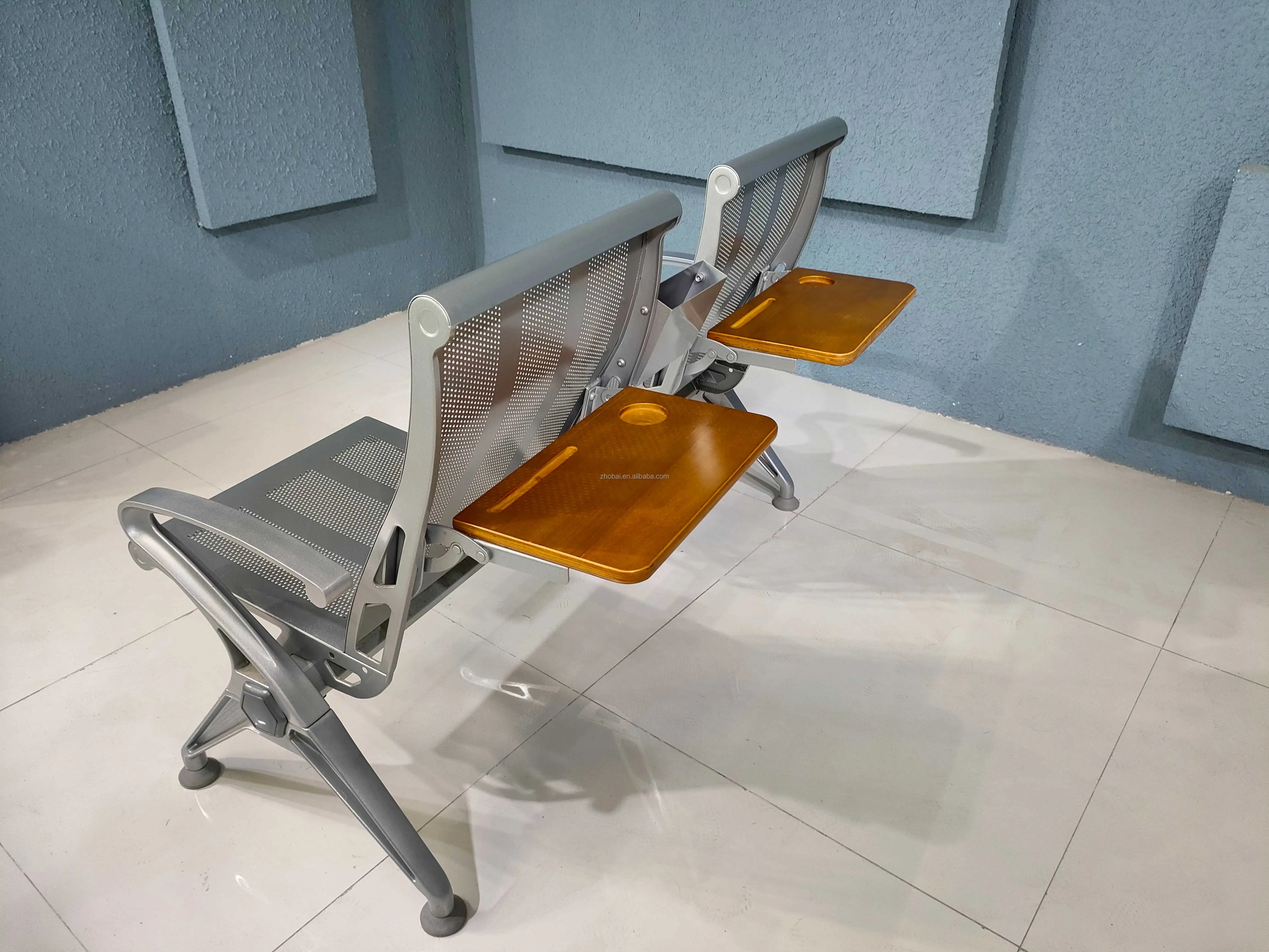 Modern Stainless Steel Armchair for Waiting Rooms 1 3 or 5 Seat Options for Airport Hospital School or Gym Use 3