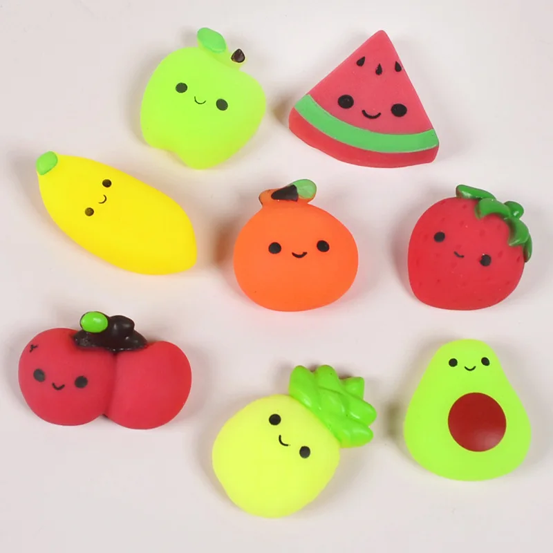 Vending Capsule Kawaii Fruit Mochi Squishy Party Favors Classroom Prizes  Mini Stress Relief Toys for Kids
