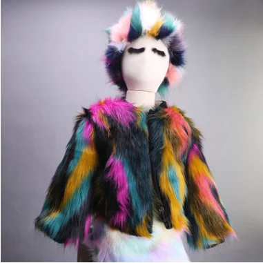 Меховые сланцы, тапочки, женские, детские ботинки, наборы, зимнее пальто для снежной погоды с узором из искусственного меха животных, детское Женское пальто, меховая парка