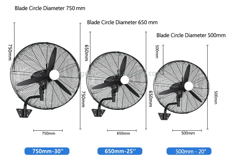 Mount Oscillating Fan, Wall, Electric Power - detail 28