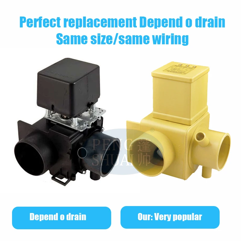Depend O Drain  Same Style  MDB-O-3RA3-90 Electric Washing Machine Drain Valve  V3ED-90V for Washer Parts