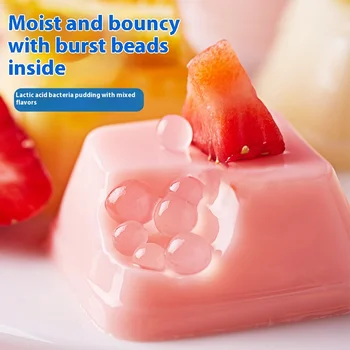Lactic Acid Bacteria Pudding Fruity Jelly Summer Leisure Bizan Food in Bulk Net Red Chanzui Snacks Packaged in Bags