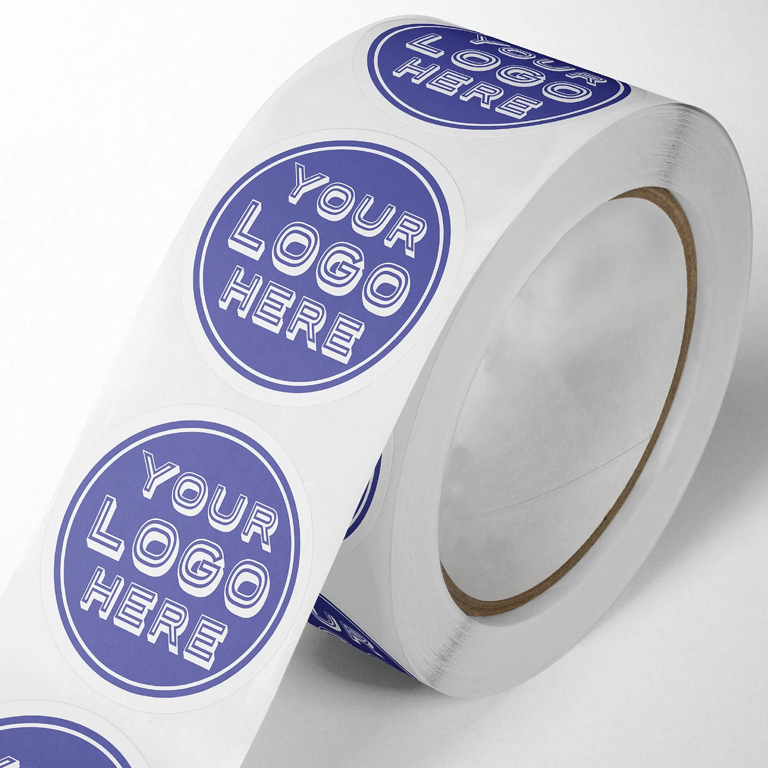 Personalized product private custom round etiquette paper vinyl adhesive waterproof sticker label printing logo sticker roll