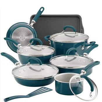 Hot 14 Pcs cookware set pots and pans non stick kitchen camping cookware sets cooking pot