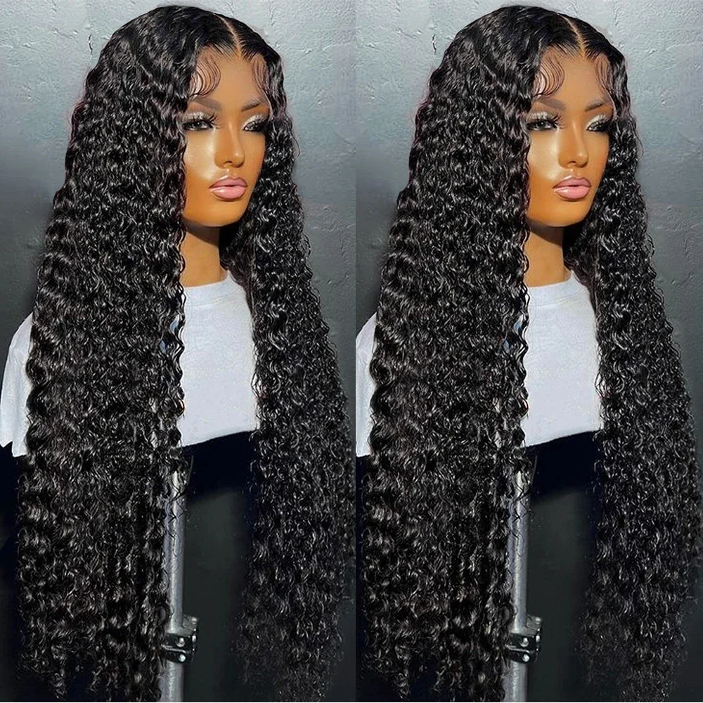 Deep Wave Lace Front Wigs Human Hair Curly Wet and Wavy Wig for Women_voghion.com