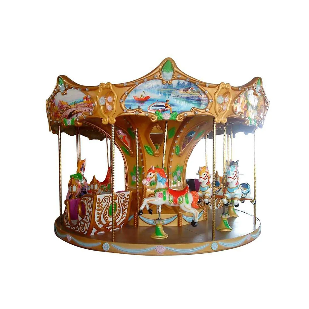 Coin Operated Children Atmosphere Colors Happy Time Spin Game Seat  Interactive Merry Round - China Carousels and Carousel Horse price