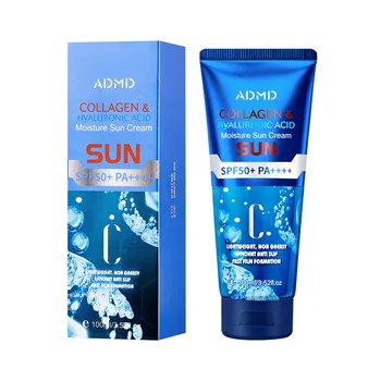 Best Collagen SPF50+ PA++++ Sun Cream Sunscreen Moisturizing Whitening Skin Care Sunscreen