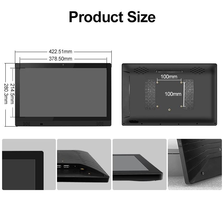 Wholesale 17.3 Inch All-In-One Industrial Panel Pc Capacitive Touch Screen RK3288 2G 16GB All in One Android Industrial Tablet