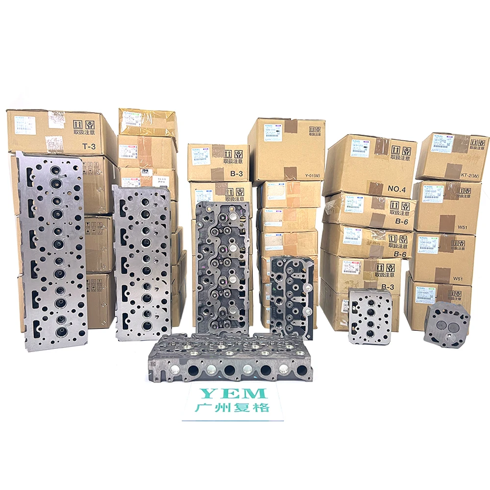 Engine Parts D1703 D1503 Cylinder Head for Kubota D722 D782 D902 Cylinder Heads D662 D1005 D1101 D1105 D1305 D1803 Excavator