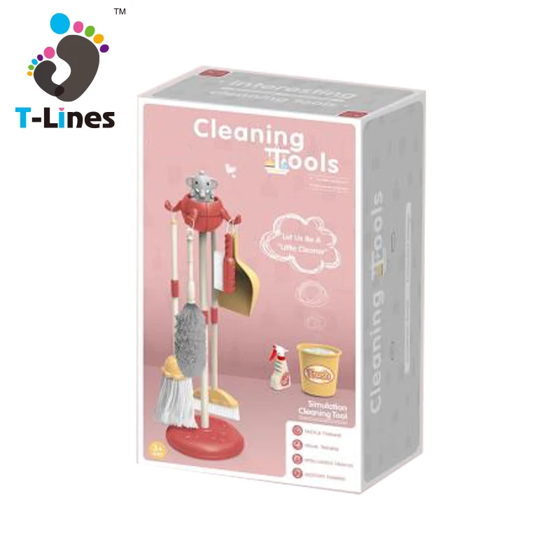 
 Новое поступление, пластиковый набор для чистки игрушек, набор инструментов для ролевых игр, подметания дома для детей  