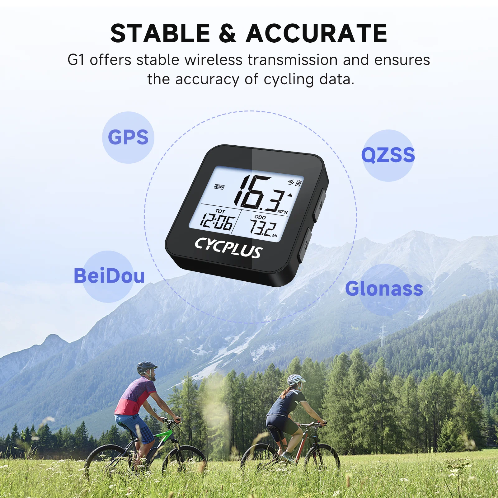 CYCPLUS Bike Odometer Gps Wireless Speedometer Bicycle Display Cycle Computer Bicycle