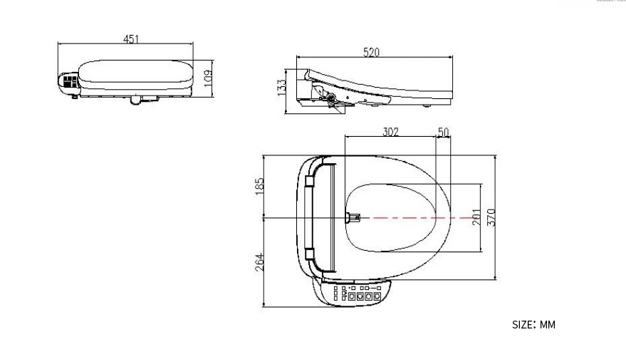 F1M525 Top intelligent electric toilet ring suitable for various toilets