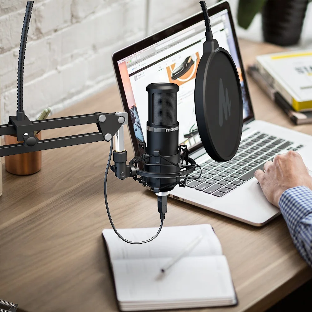 MAONO-micrófono Usb de 192khz, dispositivo con micrófono de