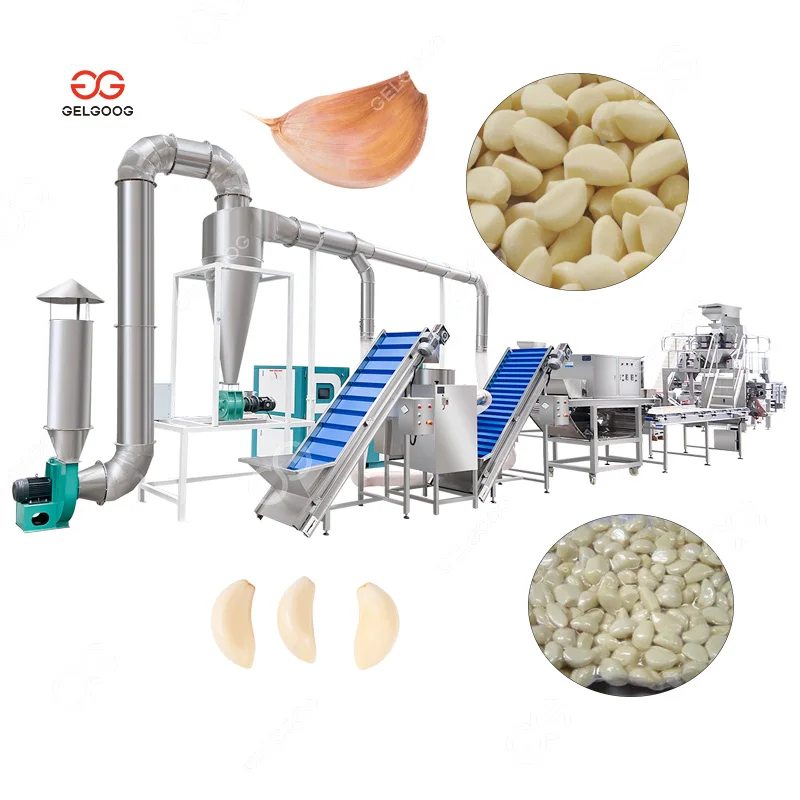 Automatic Large Peeled Garlic Sorter Selecting Peeling Processing Equipment Break Garlic and Peeler Machine 500Kg