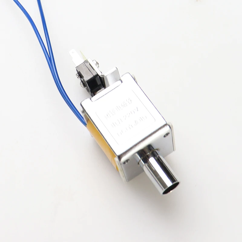 CHYF 48VDC High Voltage Micro Solenoid Lock Electromagnetic Lock Bolt Magnetic Solenoid Push Bistable Latching Electromagnet