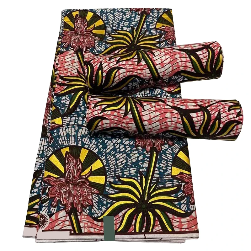 Cheap African Ankara Fabric Wax Prints Hollandais Real Wax Cotton Cloth Material