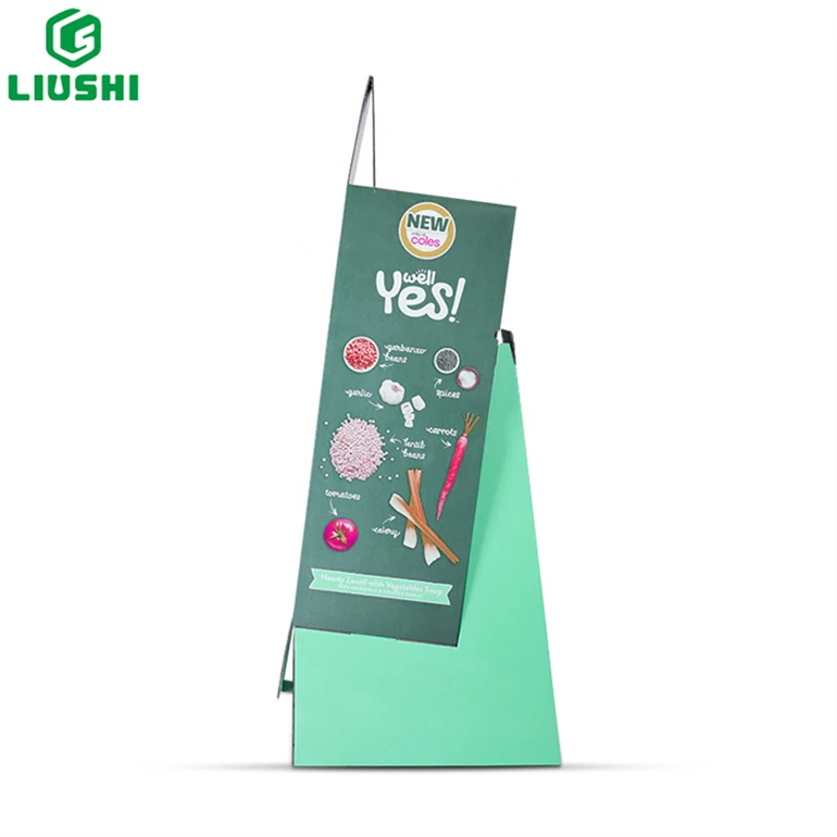 Kitchen Spice Display Stand Custom Environmentally Friendly Design Stylish Sturdy Floor-To-Ceiling Cardboard Display Stand