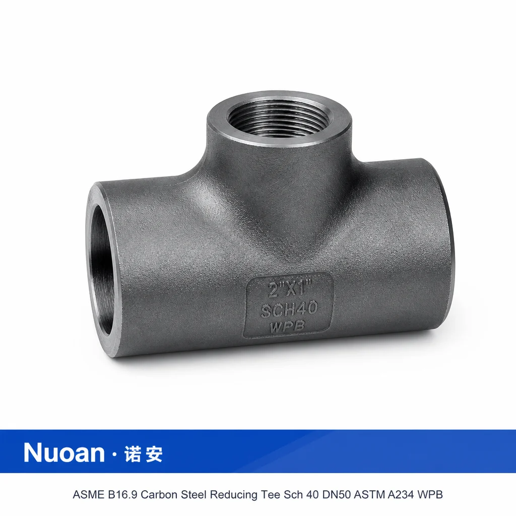 Asme B16.9 碳钢异径三通 Sch 40 Dn50 Astm A234 Wpb 对焊