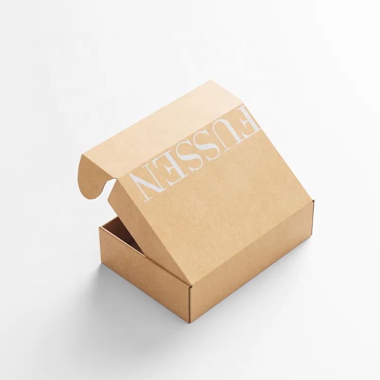Custom Logo Corrugated Cardboard Mailer Packaging Box with Sponge Lining for Clothing Socks Underwear-Waterproof & Recyclable