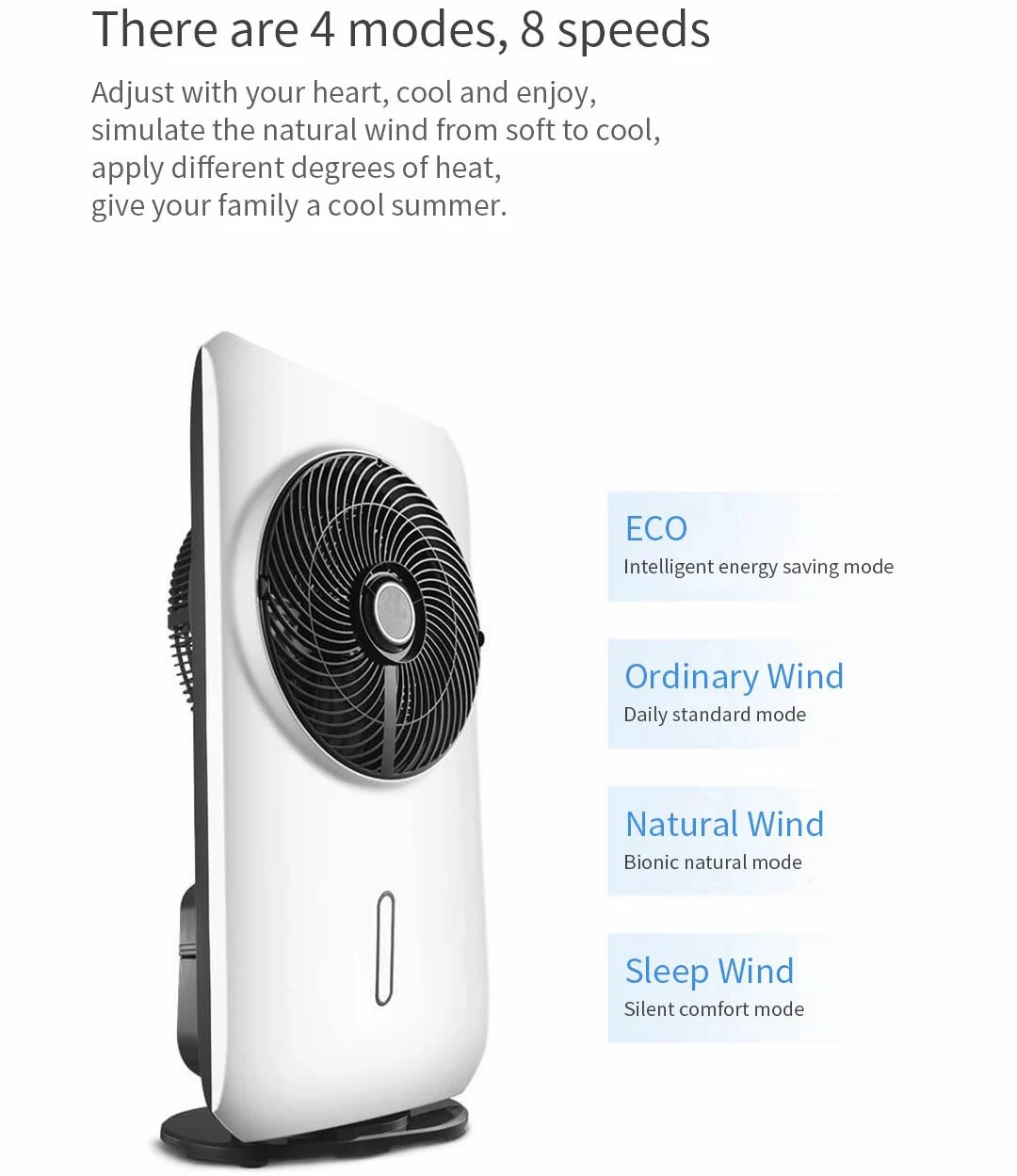 Misting Spray Electric Fan, 48, Plastic - detail 10