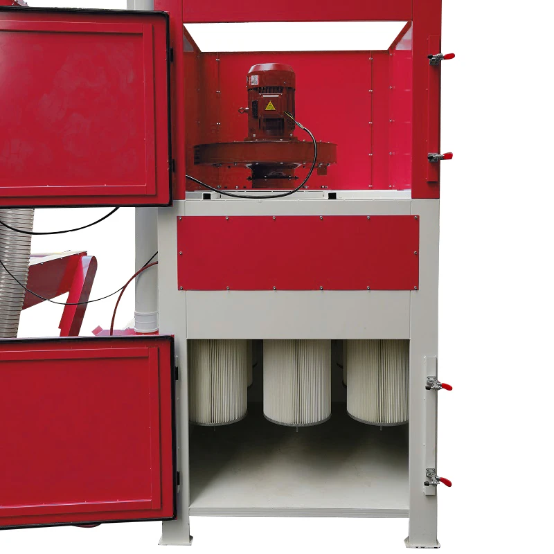 Multi Stations Automatic Sandblasting Continuous Rotating Platform Sand Blasting Machine