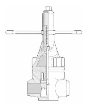 Válvula de fango del API 6A válvula de puerta de 5000 PSI 70Mpa con la conexión de extremo de hilo y los equipos de reparación
