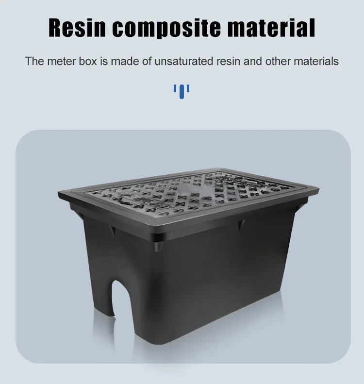 Water Meter Example Plastic Water Meter Box with Key | Outdoor IP68 Waterproof Meter Cover ...