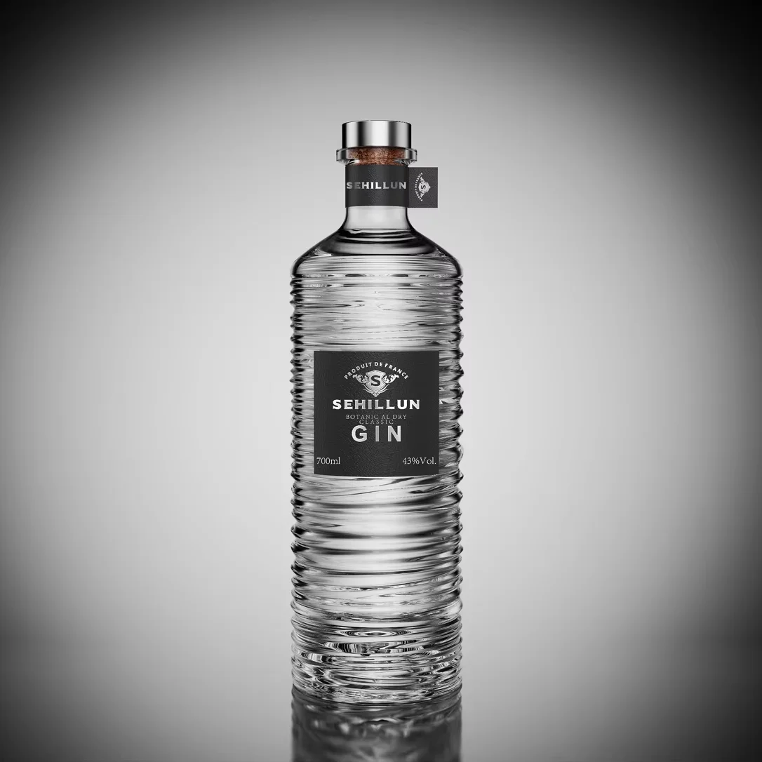 liquor spirit glass bottles JIN vodka RUM Tequila Brandy Whisky bottle 700ml 750ml 1000ml