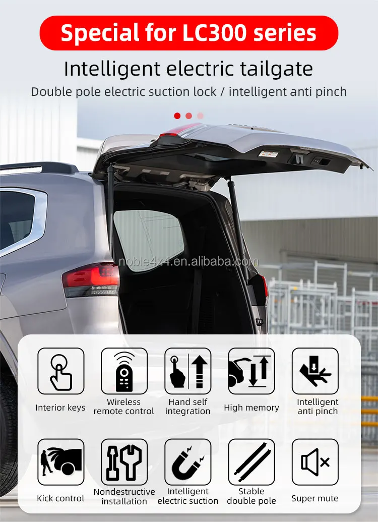 Factory Automatic Waterproof Electric Tailgate Kit Smart Auto Back Door Power Tailgate Lift for TOYOTA Land Cruiser 300 LC300 manufacture