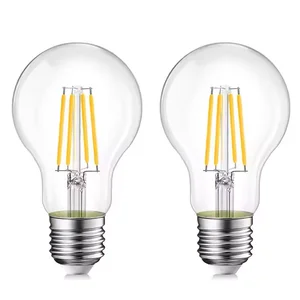 Vertak Led Manufacturers Bulb 4W 6W 8W 10W Led Bulb A60 E27 3000K 4000K 6500K Filament Bulbs