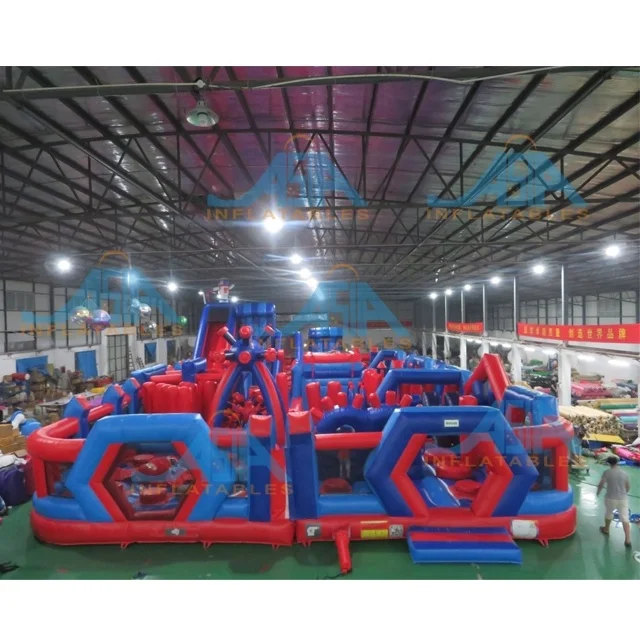 Parques inflables más nuevos y más grandes, fabricante de parques temáticos  inflables de salto Parque de trampolín inflable