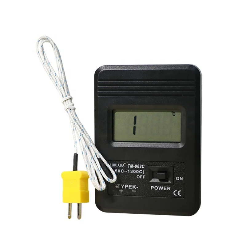 LCD K-Type Digital Display Thermometer TM-902C w Thermocouple Wire