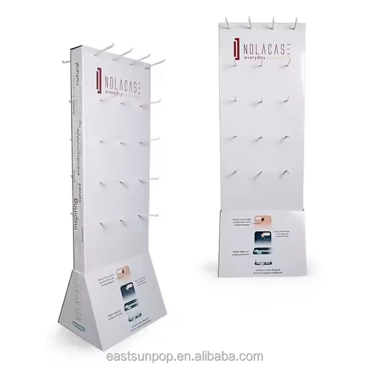 Custom Retail Product Promotion Free Standing Point of Sale Corrugated Cardboard Display Stand for Consumer Electronics