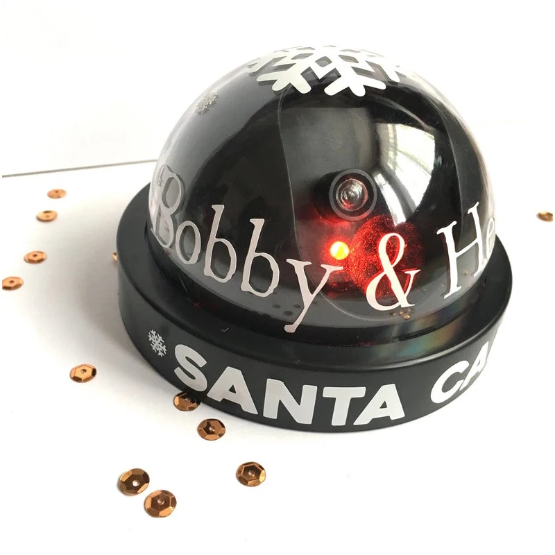 Diy Simulation Security Camera Toys Dummy Surveillance Home Dome Santa
