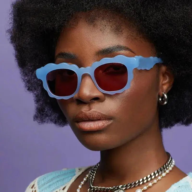 2025 Latest Irregular Jelly Color Personalized Sunglasses 
