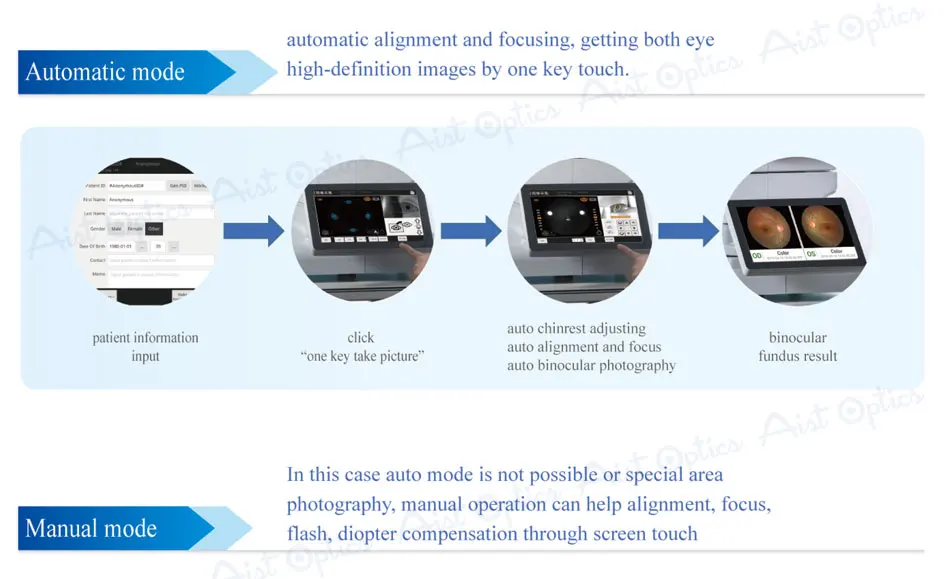 Reticam-3100 Ophthalmic Non-mydriatic Automatic Digital Retinal Fundus Camera