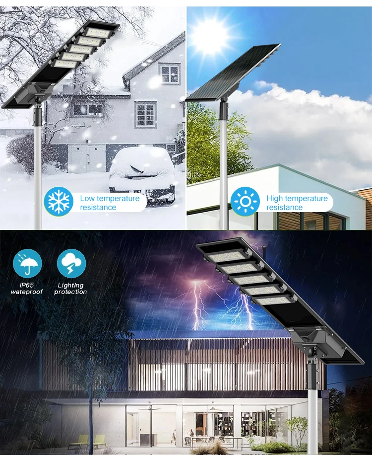 Outdoor Lighting Waterproof Ip65 Energy Saving 100w 150w 200w 250w All In One Integrated Led Solar Street Light