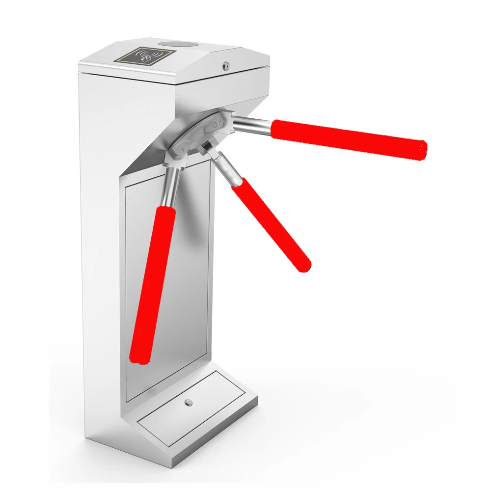 Three Roller Coin Operated Tripod Turnstile Gate for Public Toilets