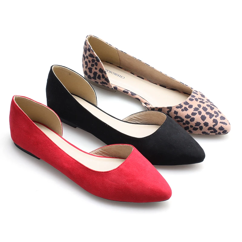 chaussure pointu plate