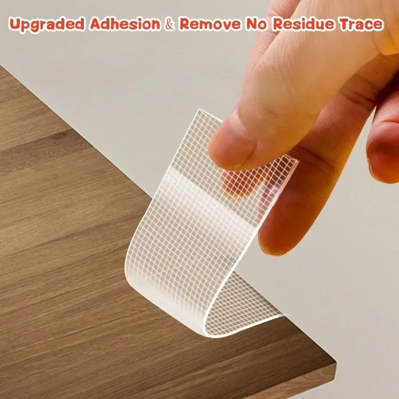 Double-sided Tape Reusable Transparent Grip Tape 2meter Custom Thin 50mm  3cm Squares Bubble Kit I Piece Mesh Nano Tape
