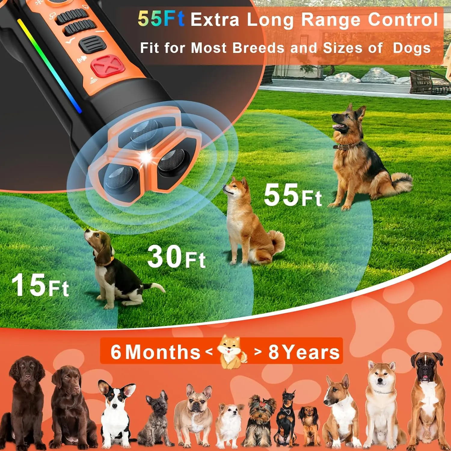 Anti Bark Alarm For Dogs MODUS Dog Barking Control Devices Modes