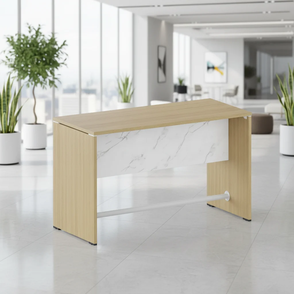 Modern Convertible Automatic Foldable Extendable Durable Eco-Friendly Bar Counter Table Connection System Wood Frame Commercial 3
